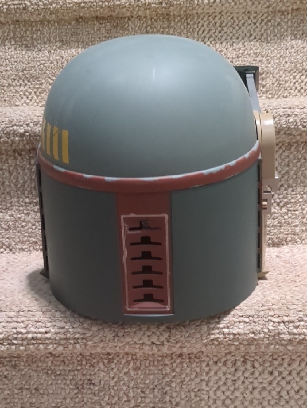 Boba Fett Style Mandalorian Helmet - Green & Brown - Picture 4 of 6